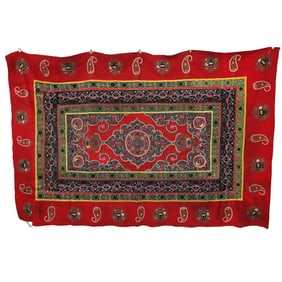Persian Wool and Cotton Rashti-Duzi