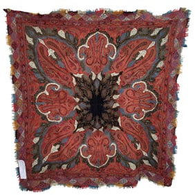 Signed Kashmiri Rumal Shawl