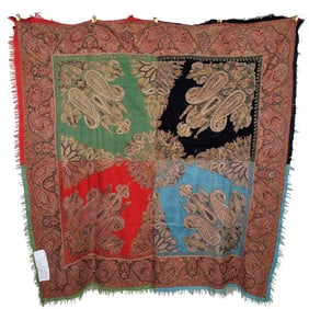 Kashmiri Embroidered Wool Shawl