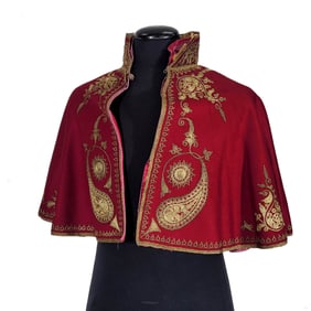 Albanian Metal Thread Embroidered Child's Cape