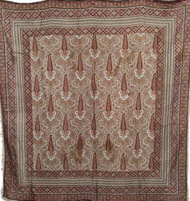 Persian Cotton Wall Hanging with Boteh Motifs