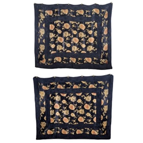 Pair of Japanese Silk Quilts