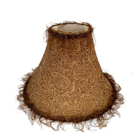 Italian Silk Fortuny Bell Lamp Shade
