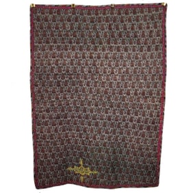 Signed Rectangular Kerman Termeh Panel