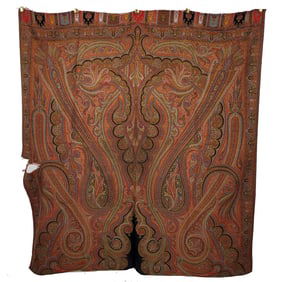 European Paisley Half Shawl