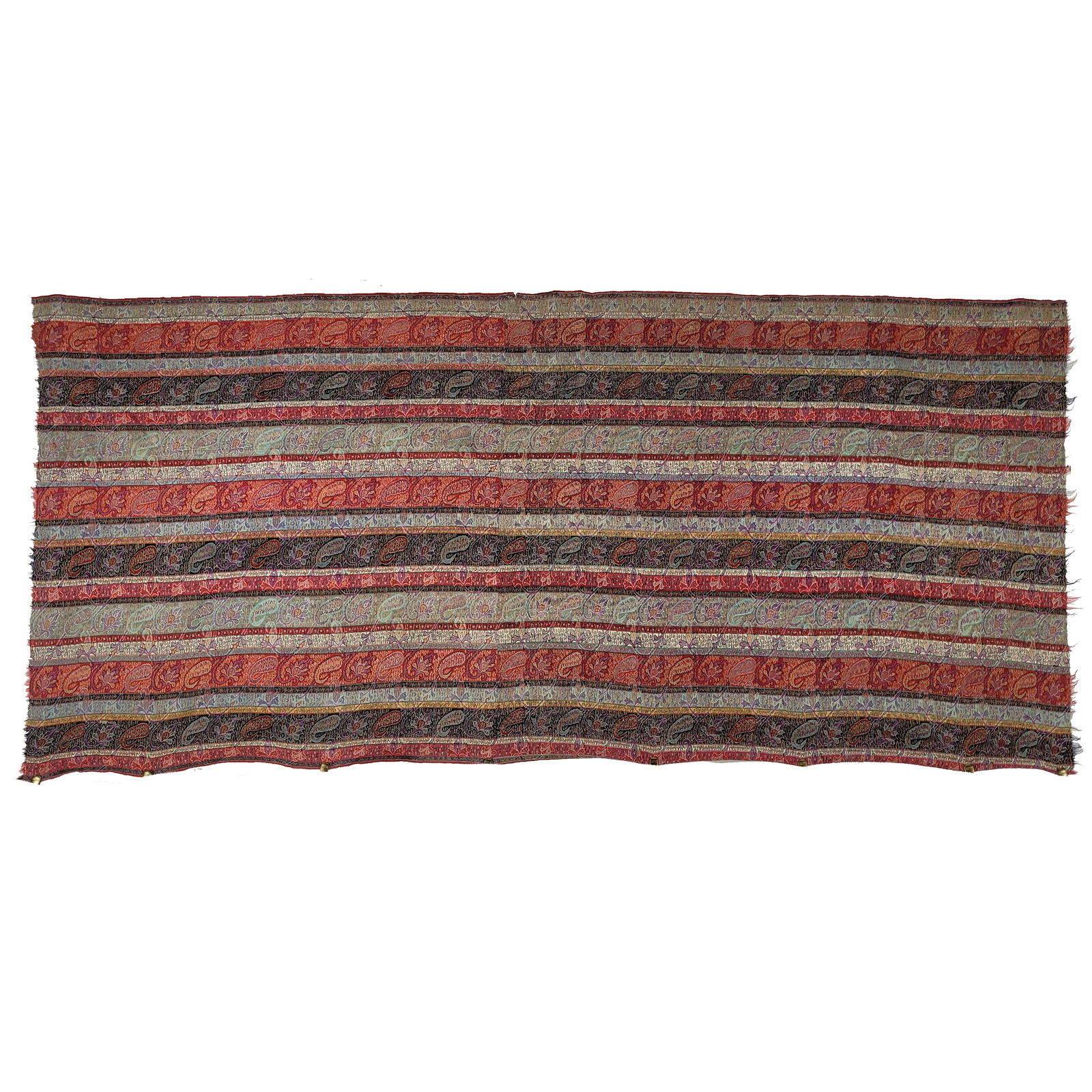 Kashmiri Wool Striped Shawl (1 of 7)