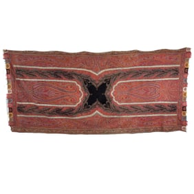 Signed Long Kashmiri Wool Shawl