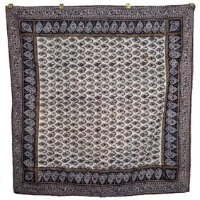 Indian Cotton Cloth with Boteh Designs