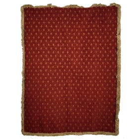 French Blanket with Fleur de Lis Motifs