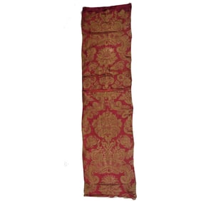 European Silk Damask Textile Panel