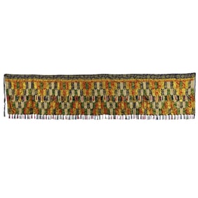 Long Tibetan Silk Brocade Kaden Tapestry
