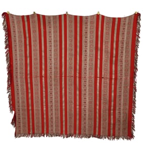Indian Wall Tapestry with Silk Embroidery