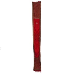 Long Kashmiri Embroidered Wool Sash
