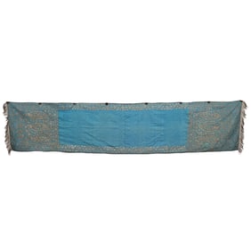 Indian Cotton Shawl with Silver Detailing