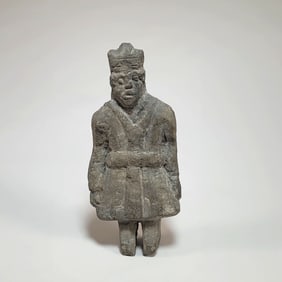 Iranian Stone Warrior Figure