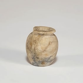 Early Bactrian Miniature Alabaster Jar