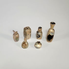 Lot of Six Roman Glass Vessels