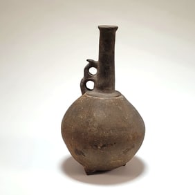 Early Iranian Tripod Footed Long Neck Vase