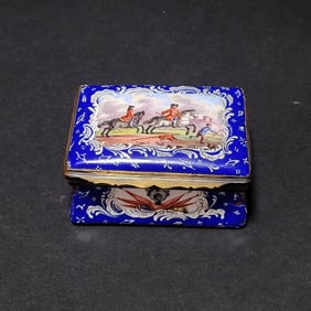 French Enameled Table Box