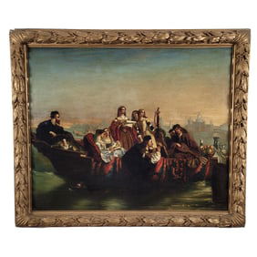 Guillame Koller (1829-1884), Austrian Oil on Canvas Painting