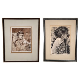 Signed, Lot of Two Israeli Lithographs, No Reserve