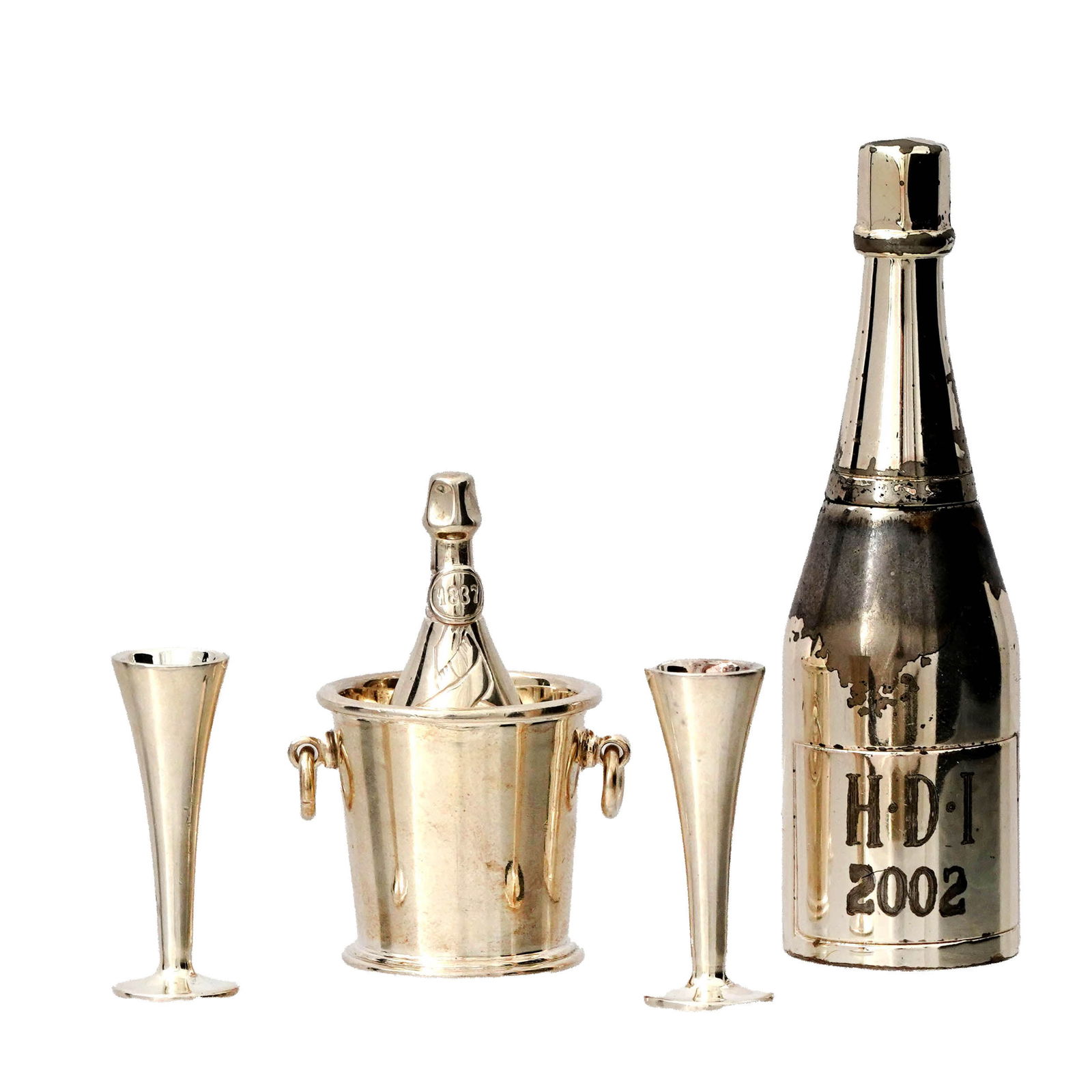 Tiffany & Co Sterling Miniature Champagne Set (1 of 8)