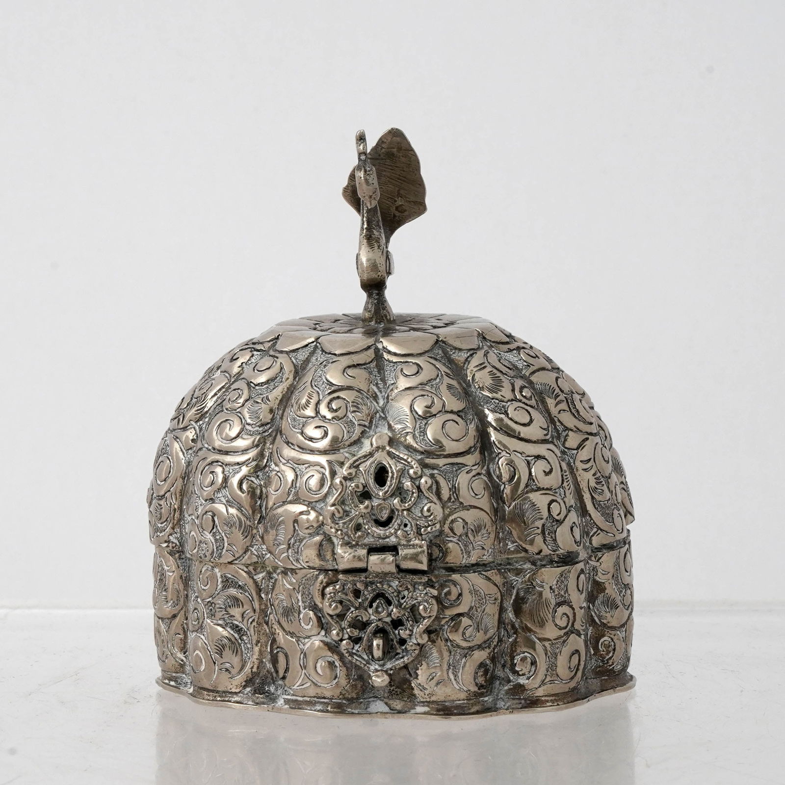 Indian Silver Trinket Box - 2