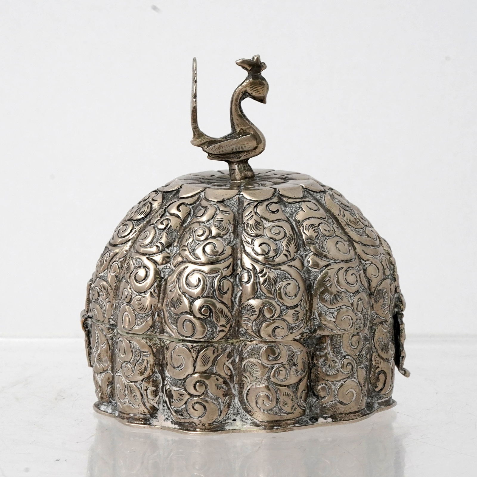 Indian Silver Trinket Box - 5