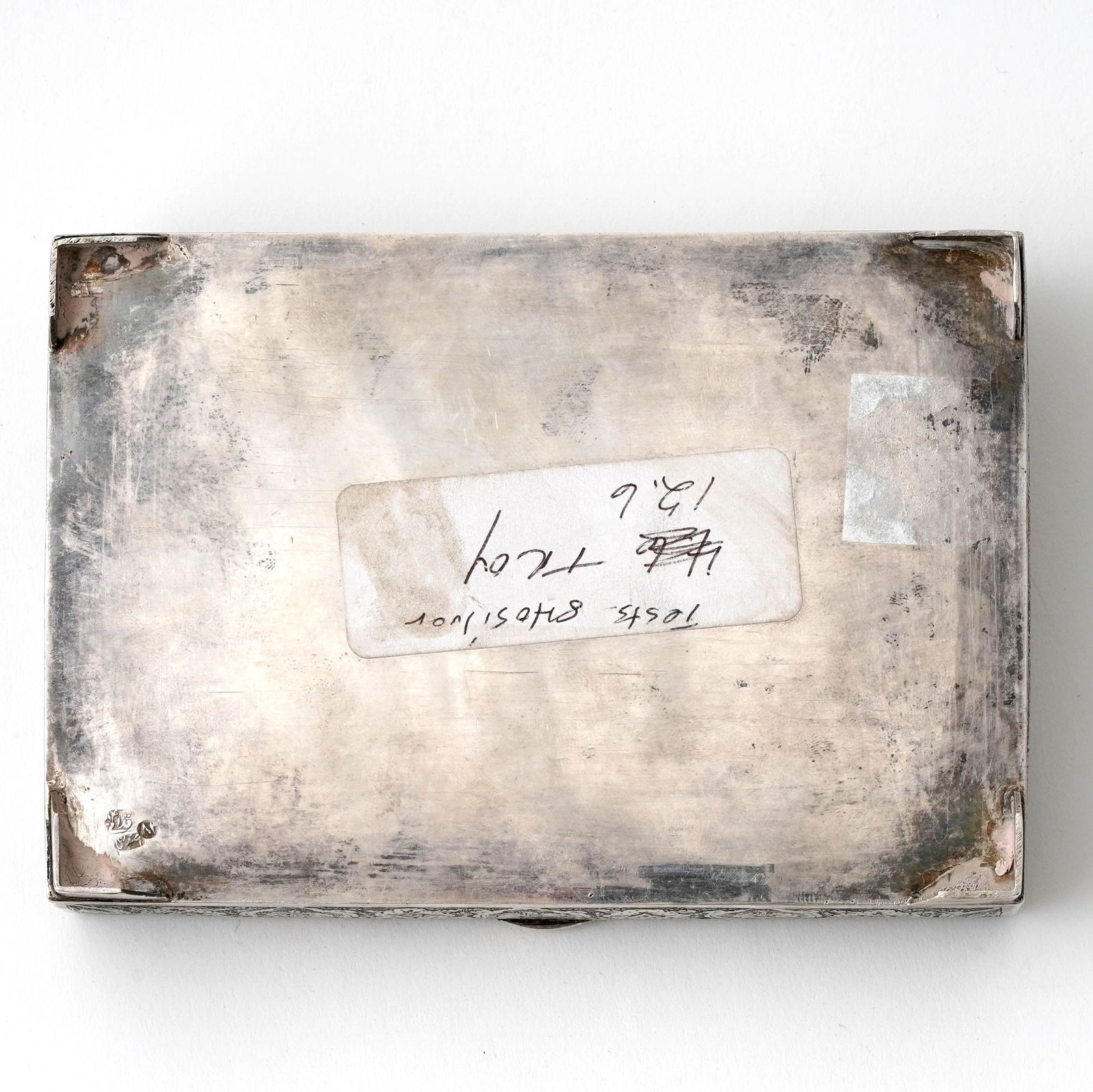 Persian Silver Chased Table Box - 6