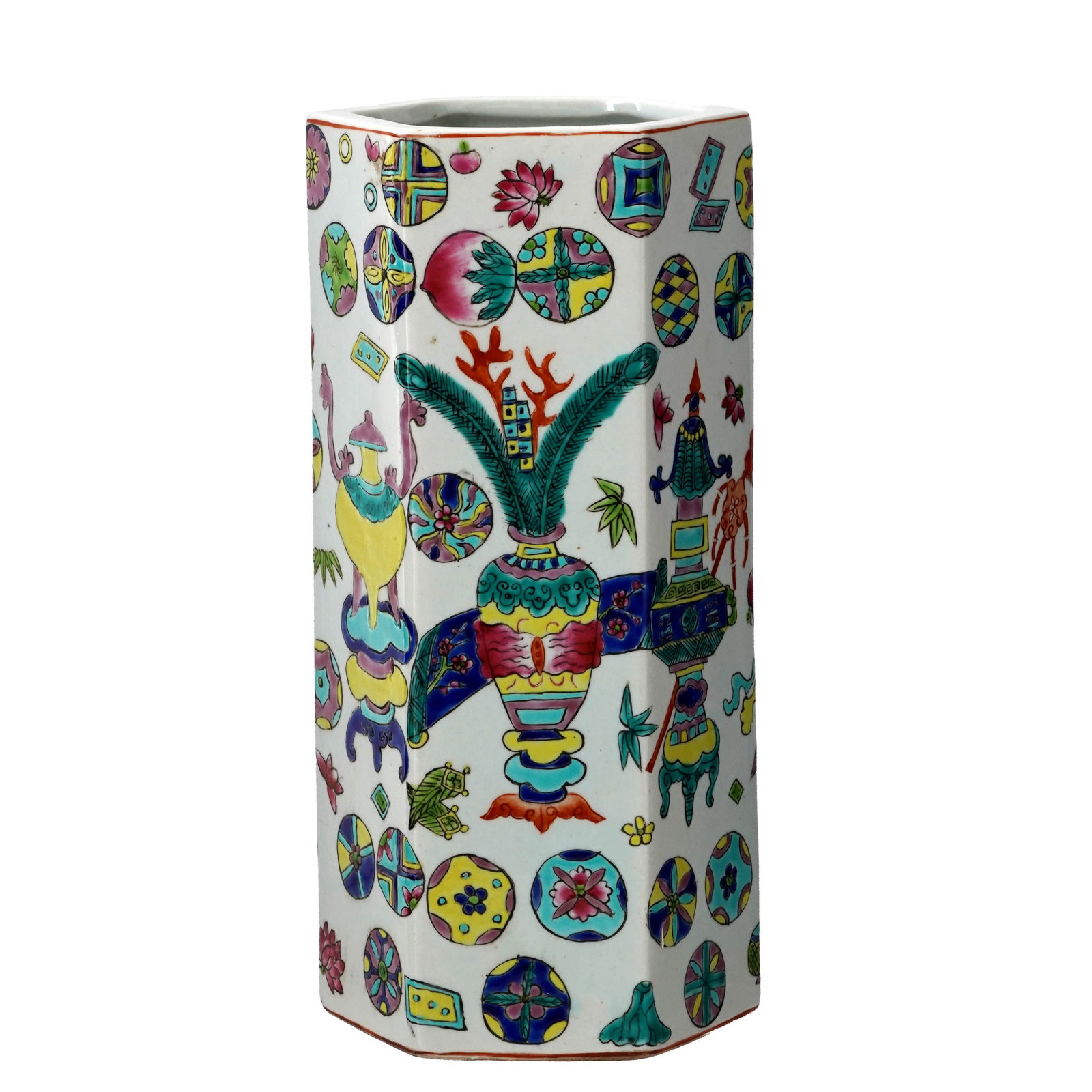 Chinese Export Porcelain Hat Vase, No reserve (1 of 3)