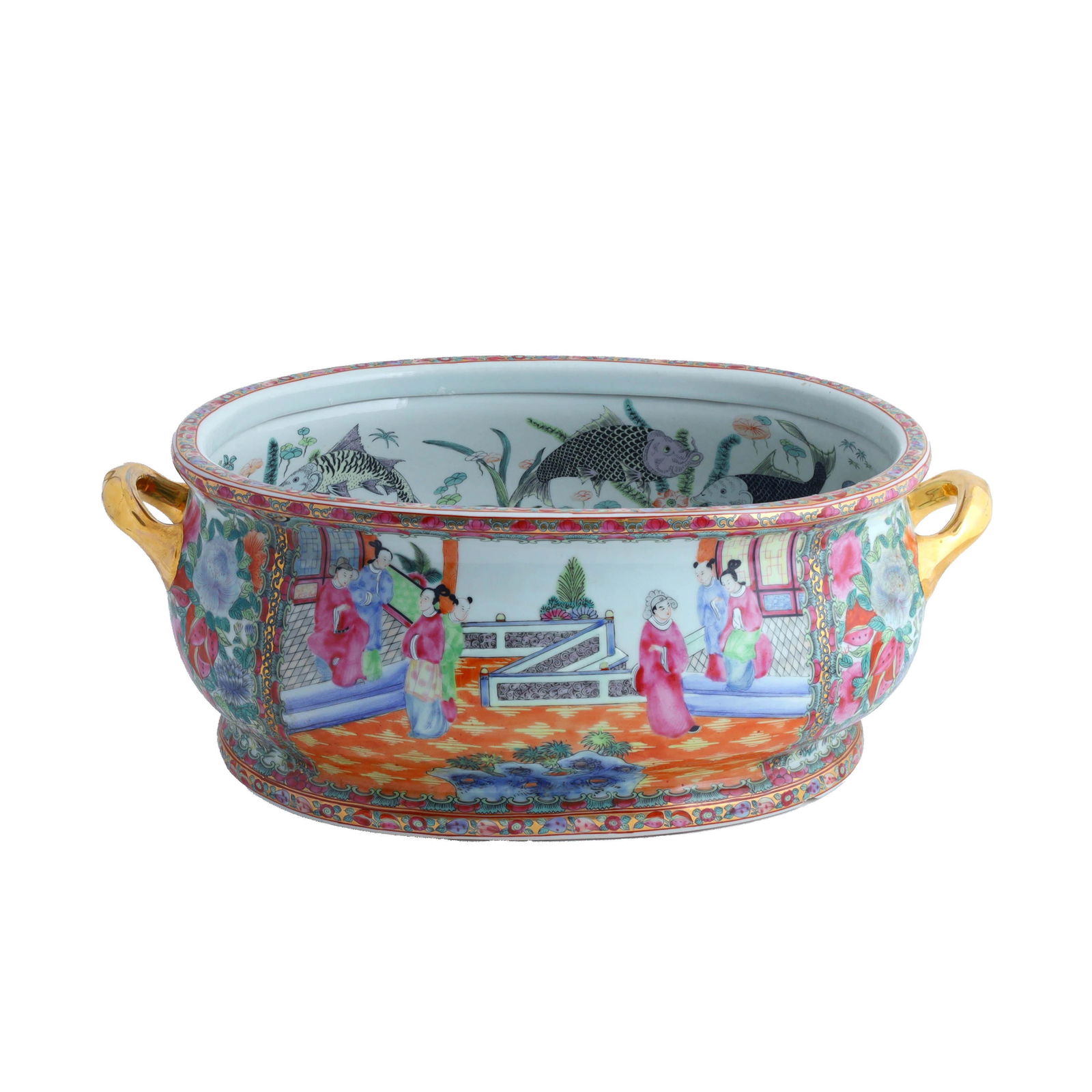 Chinese Porcelain Fish Basin (1 of 5)