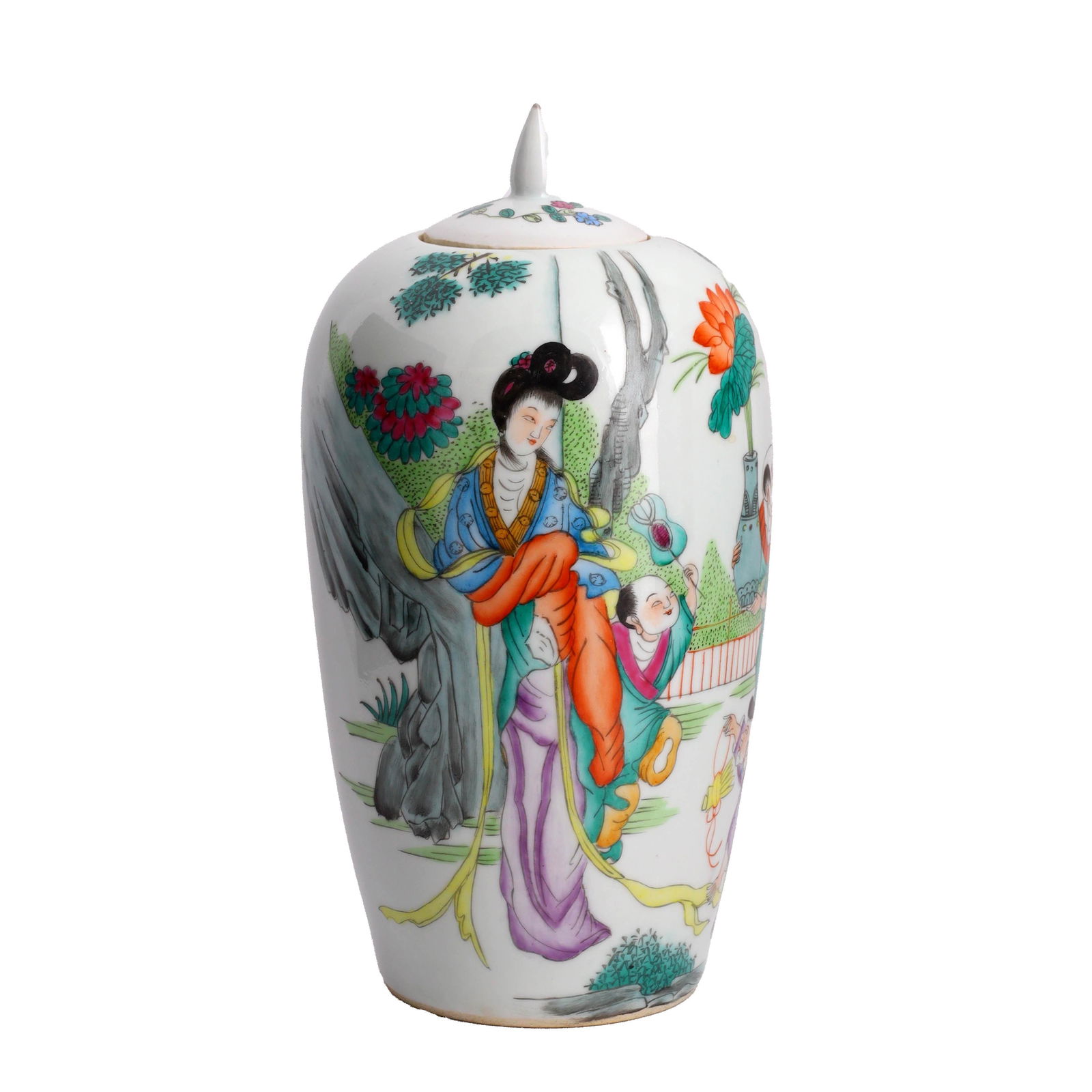 Chinese Porcelain Lidded Jar, No reserve (1 of 5)