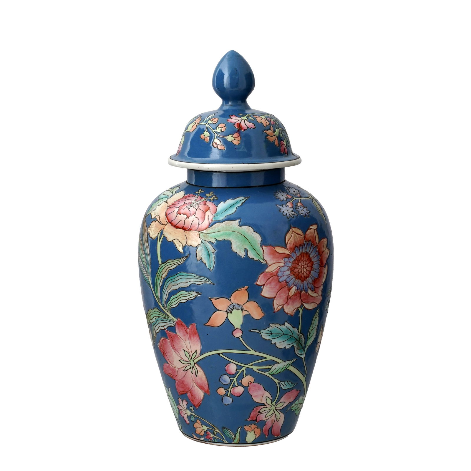 Chinese Porcelain Lidded Ginger Jar (1 of 4)