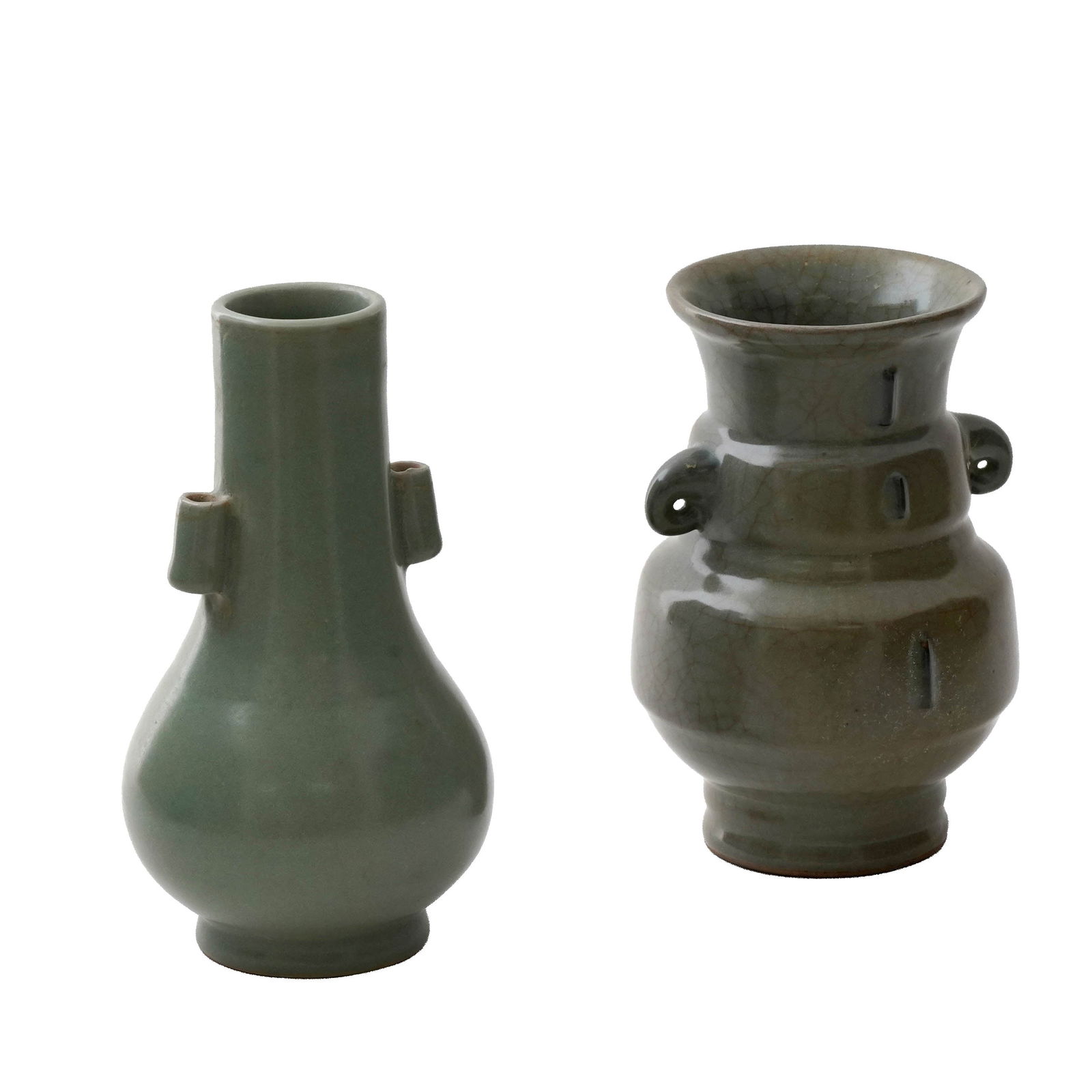 Lot of Two Chinese Celadon Vases, No reserve (1 of 4)