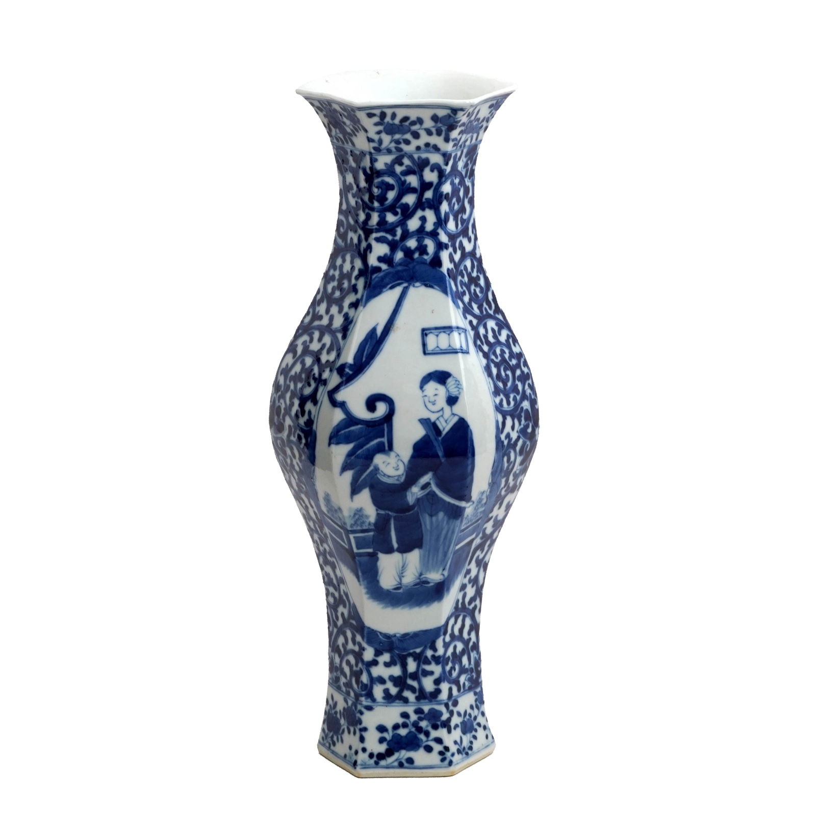 Chinese Blue and White Porcelain Vase (1 of 3)