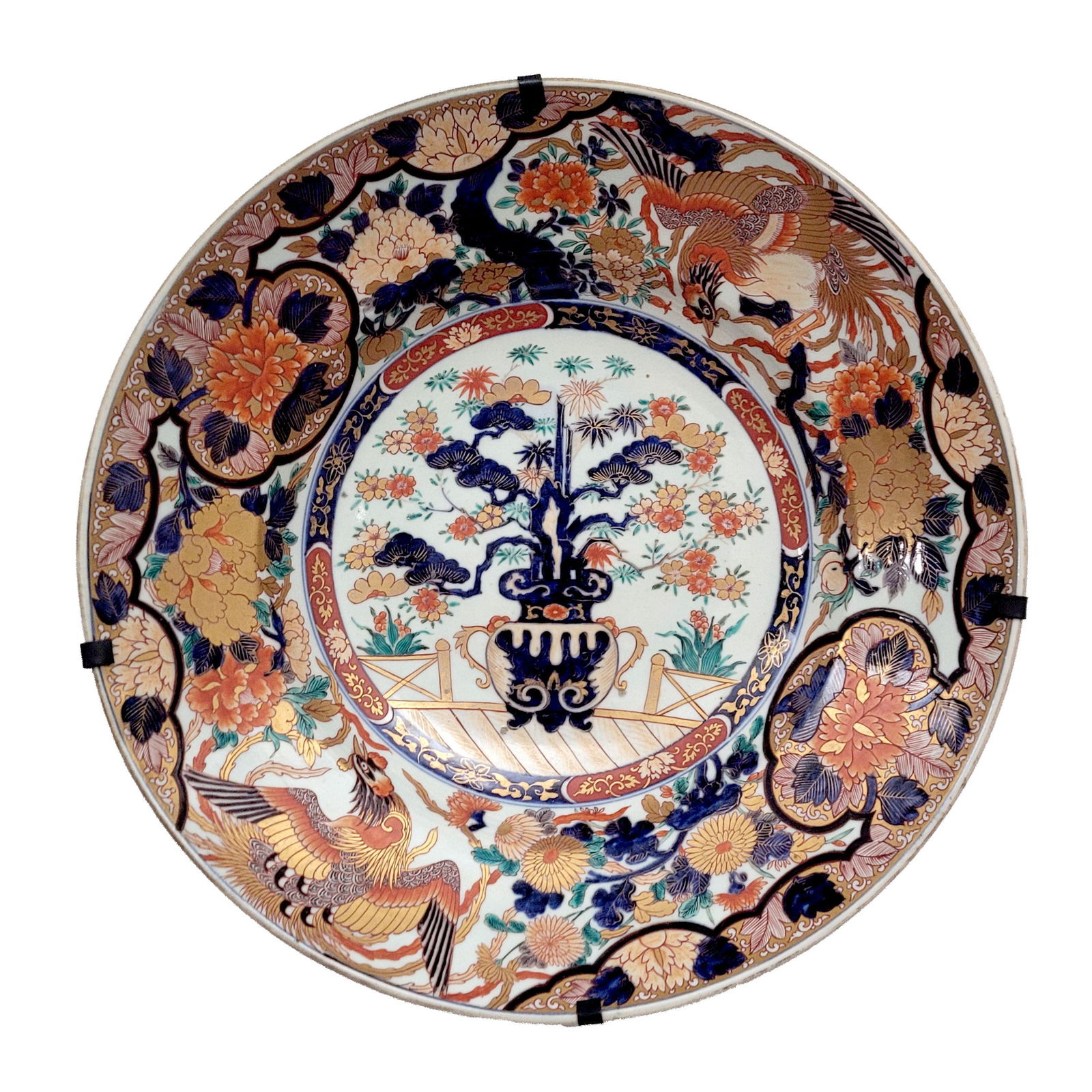 Large Porcelain Japanese Imari Bowl (1 of 4)