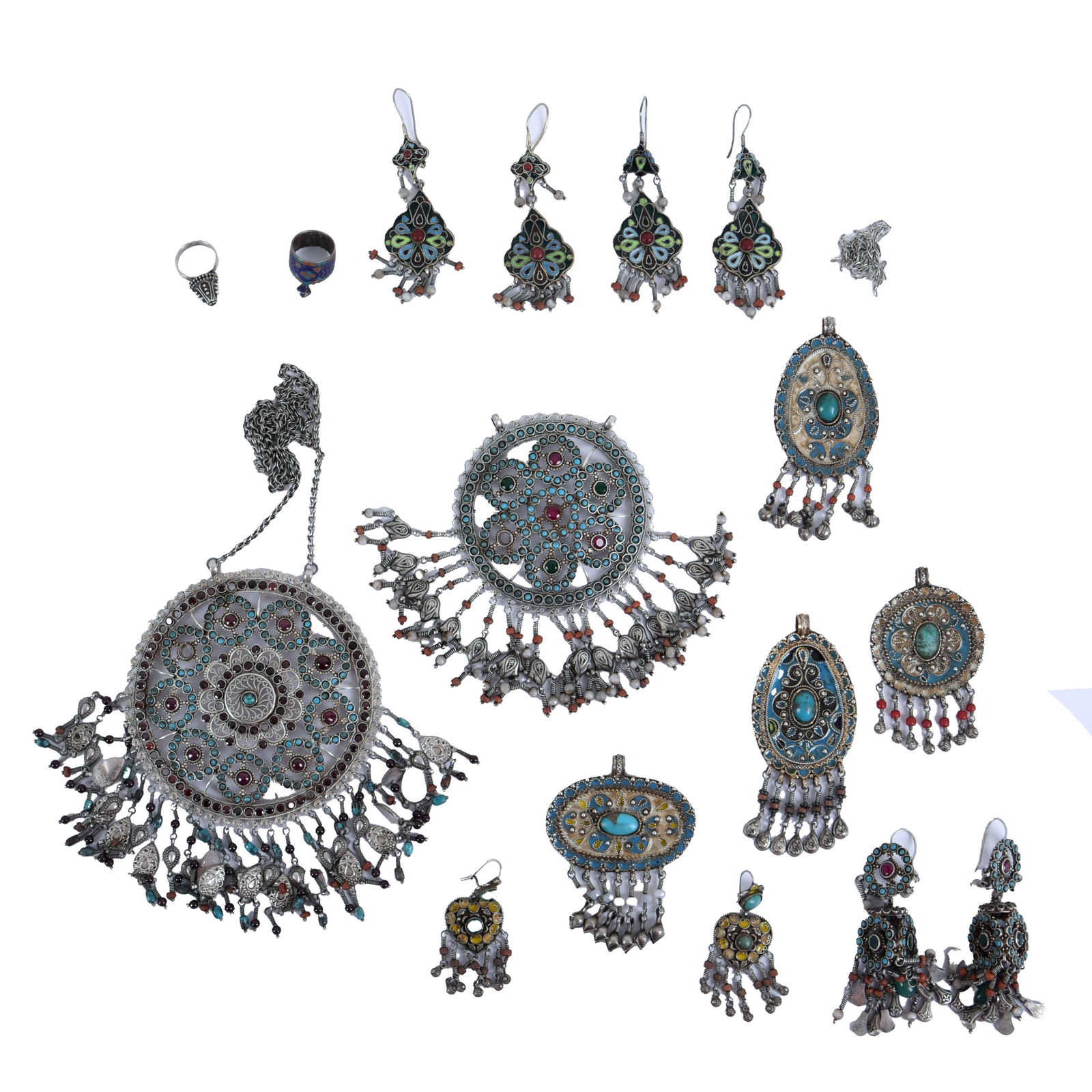 A Lot of Indian Silver Jewelry (1 of 7)