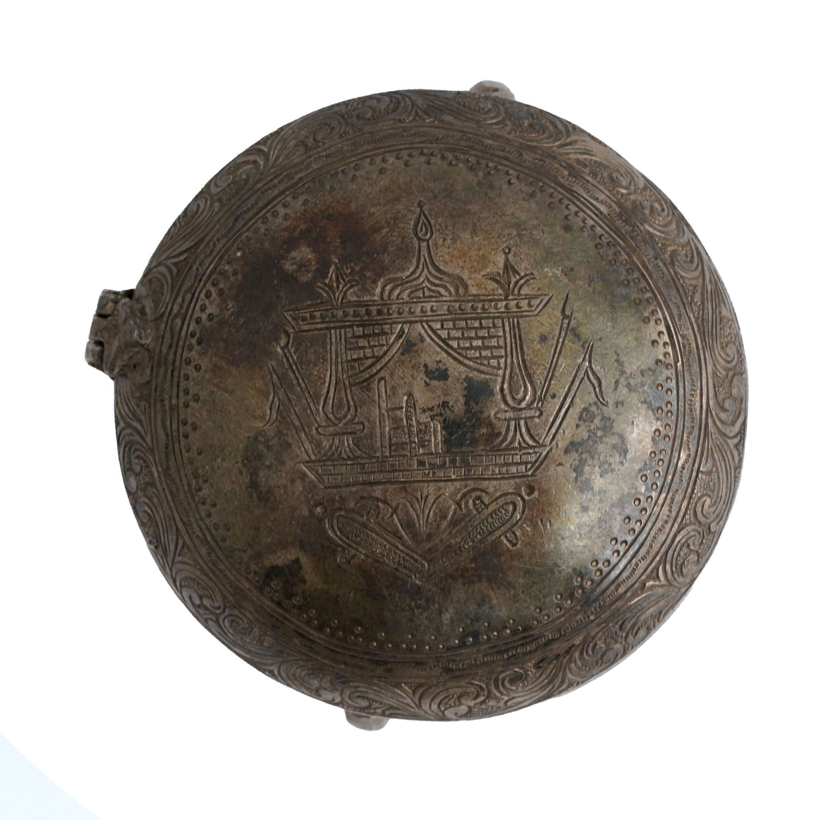 Ottoman Silver Hand Chased Quranic Amulet Case (1 of 7)