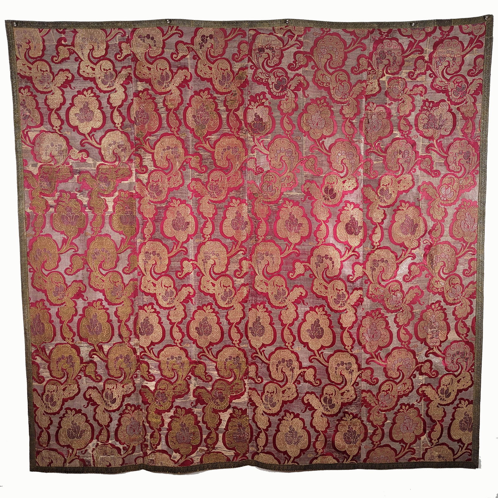 Russian Silk Brocade Hanging Wall Tapestry (1 of 5)