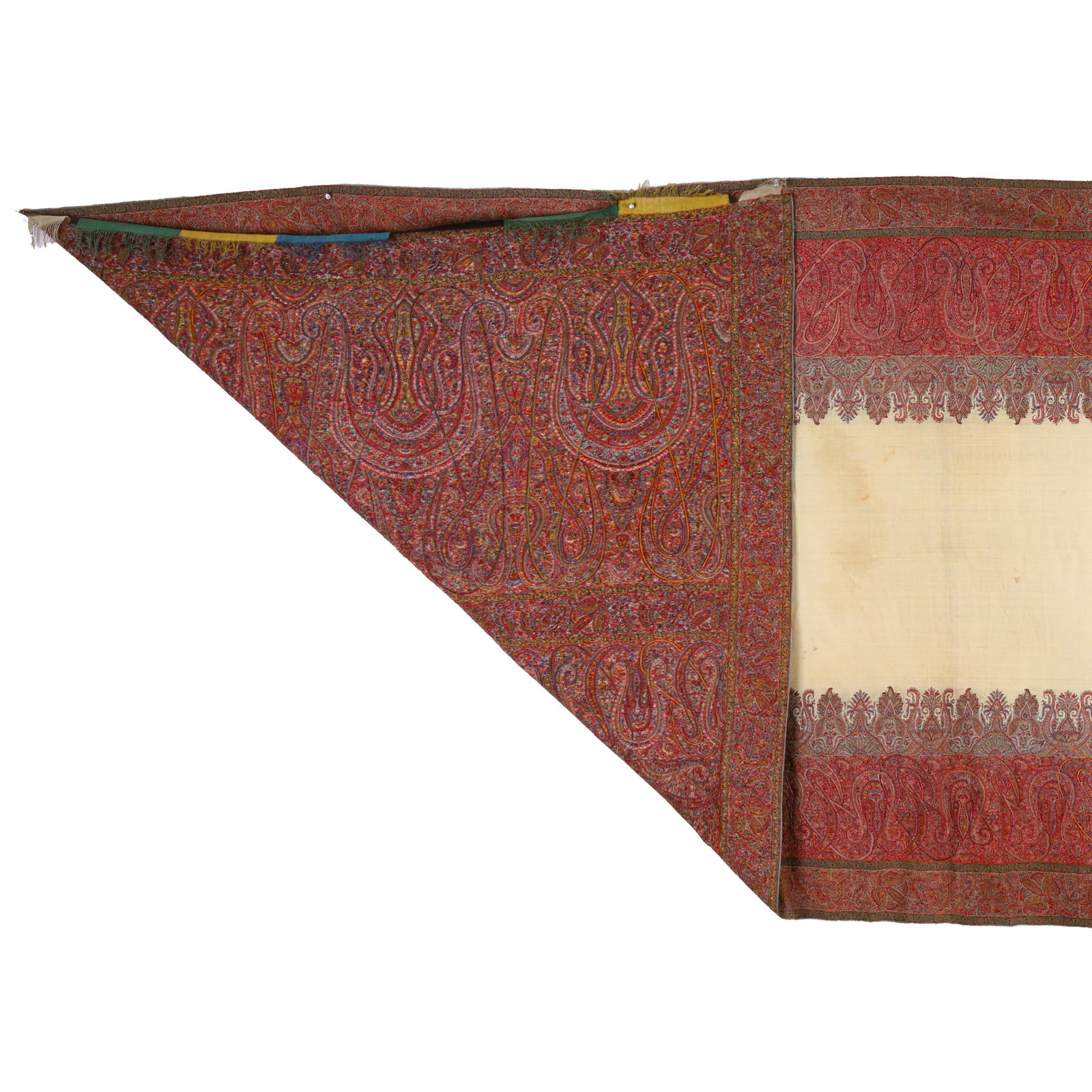 Large Kashmiri Rectangular Shawl - 7