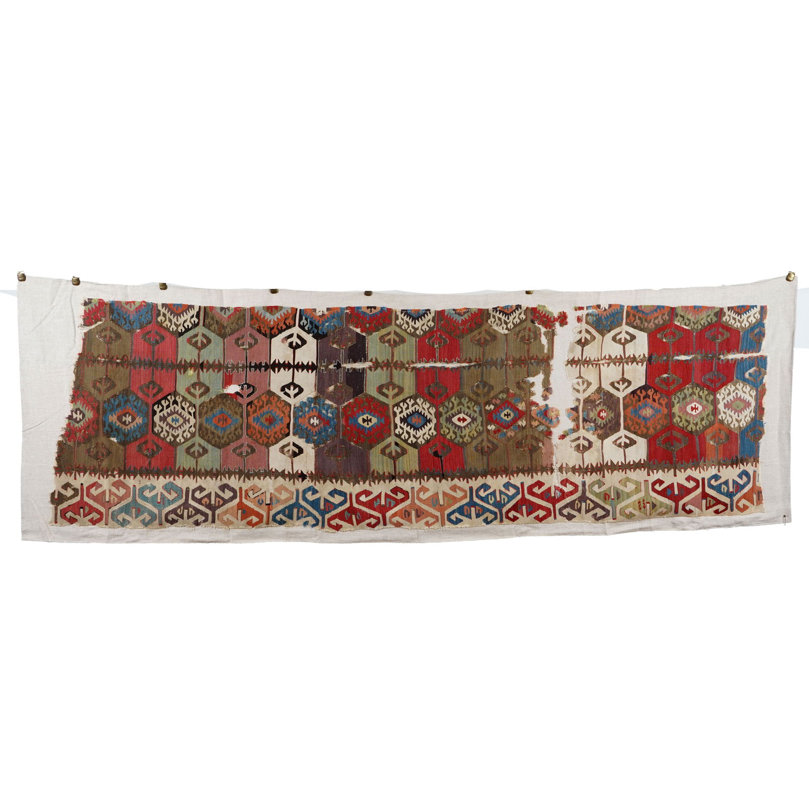 Turkish Anatolian Wool Kilim Fragment (1 of 4)