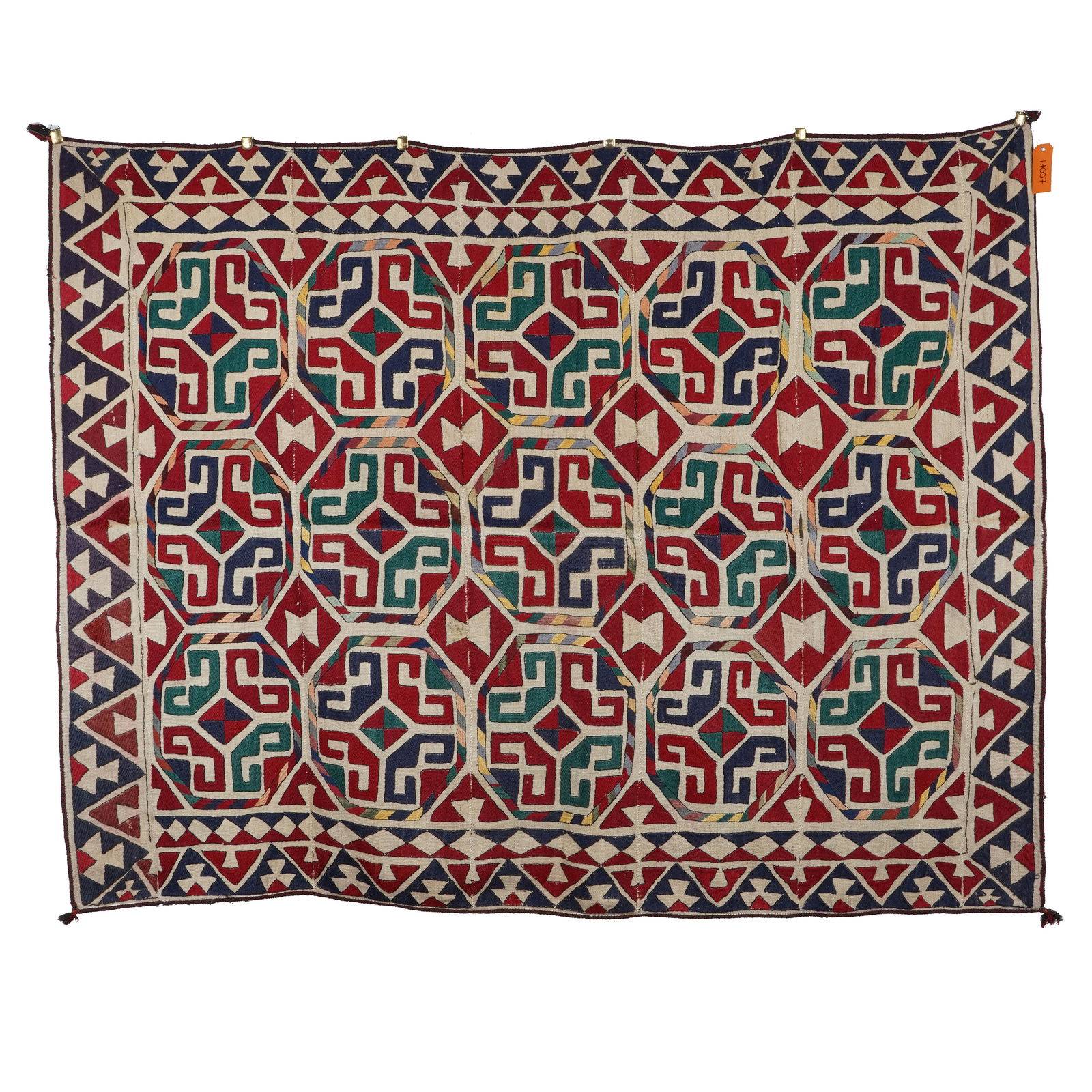 Turkmen Flatweave Wool Carpet (1 of 5)