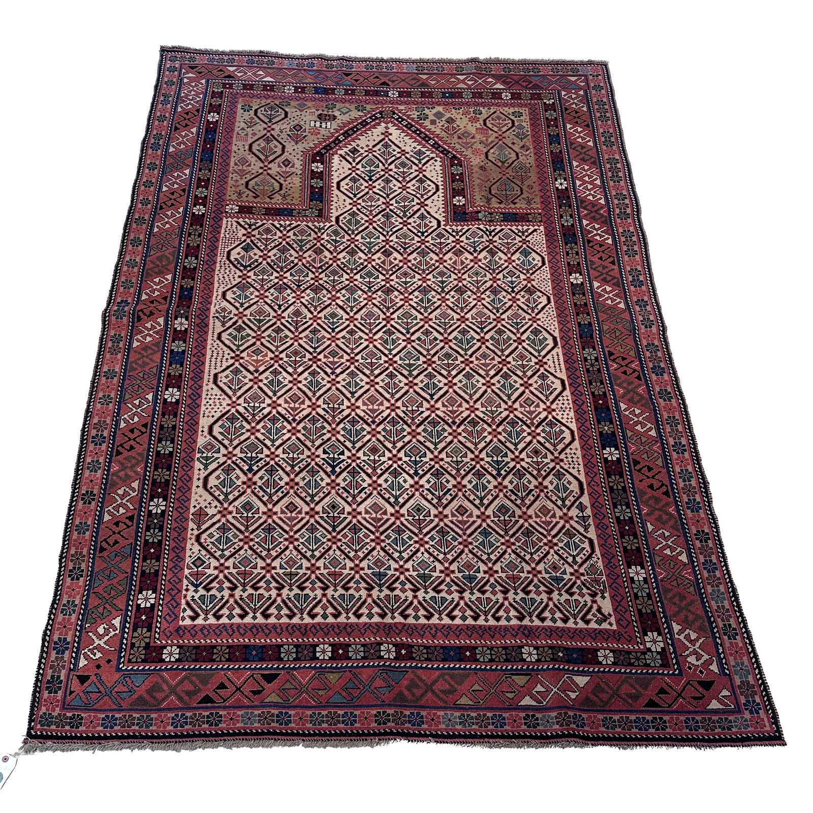 Shirvan-Style Mihrabi Wool Carpet (1 of 4)