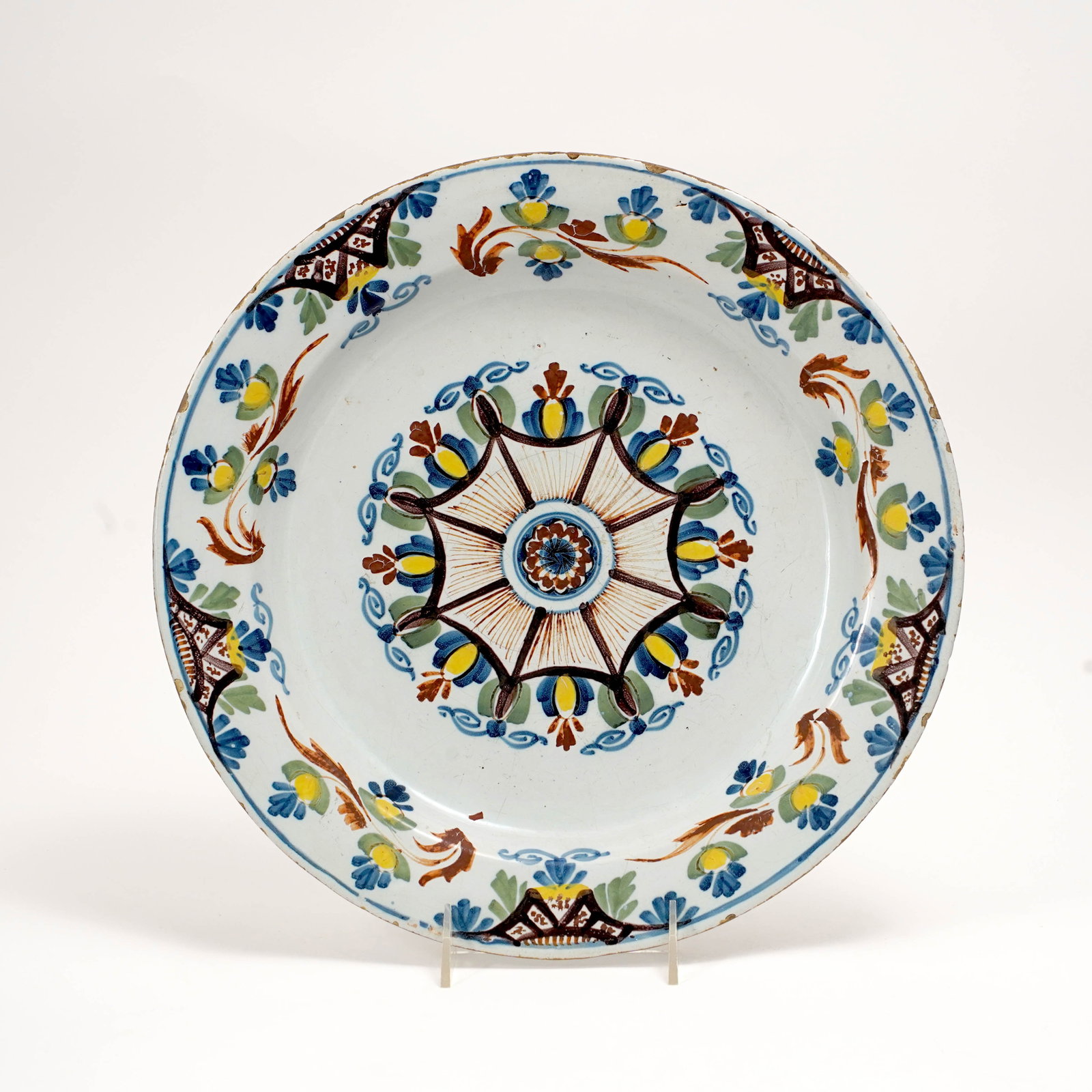 An English Delftware 'Ann Gomm' Plate (1 of 3)