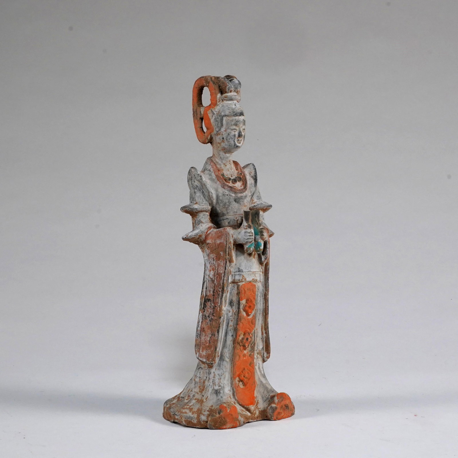 Chinese Tang Dynasty Pottery Court Lady Figure (1 of 5)