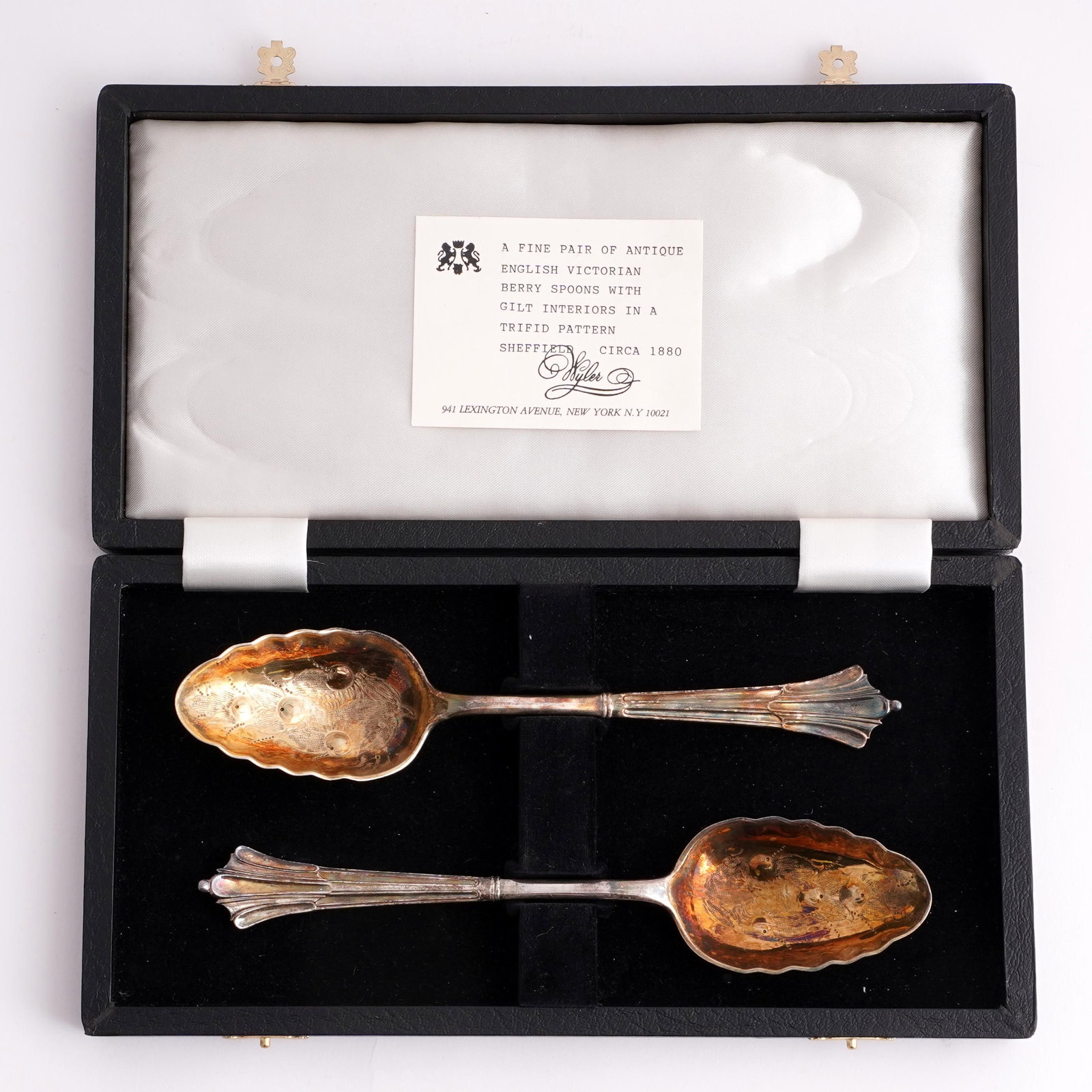 Pair of English Victorian Sterling Silver Berry Spoons (1 of 4)