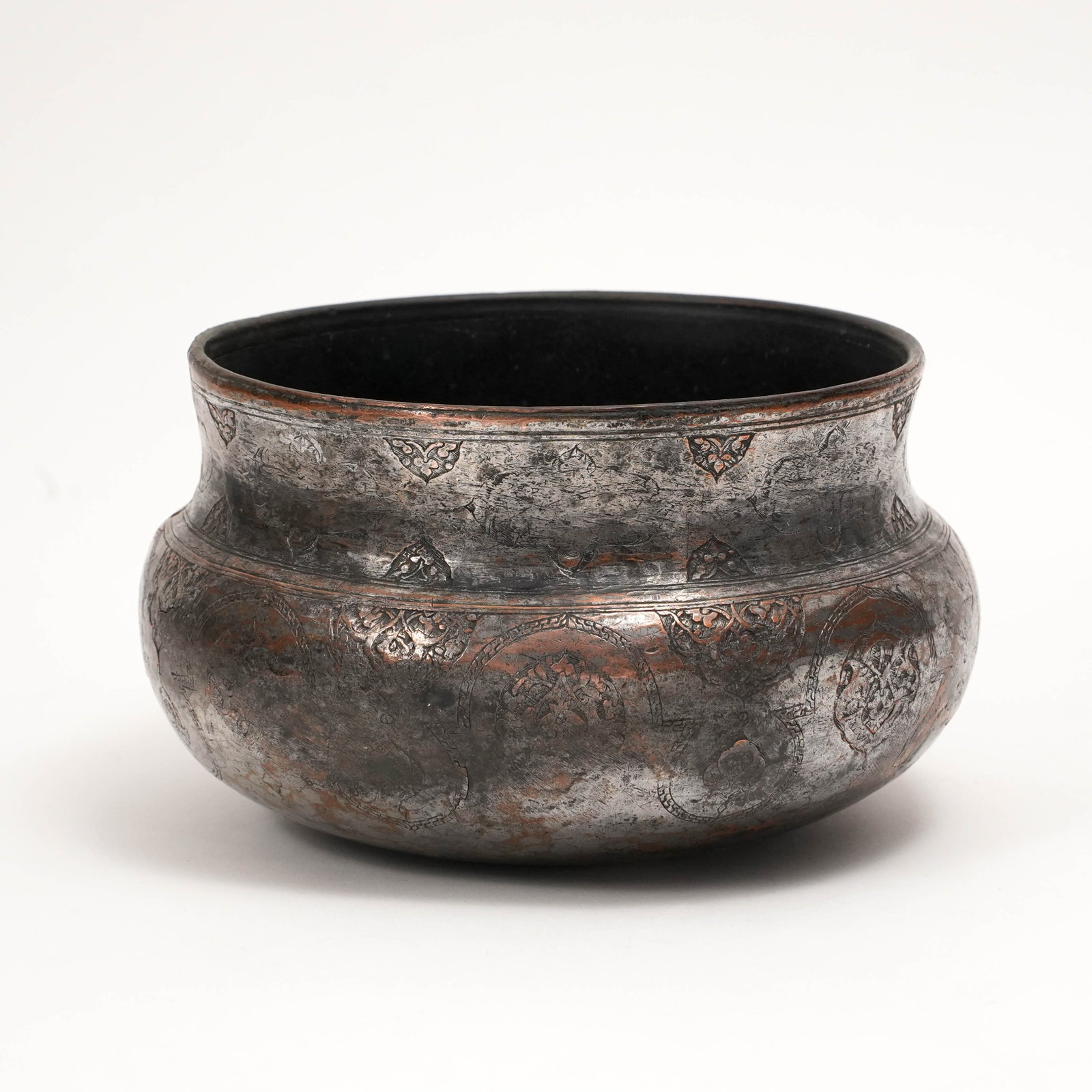 Persian Tinned Copper Bowl (1 of 6)