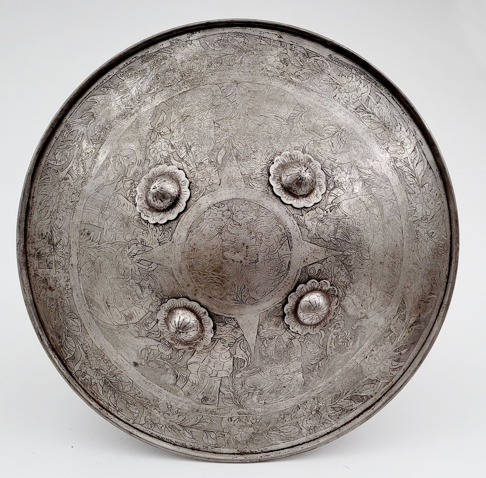 Qajar Persian Steel Ceremonial Shield (1 of 4)