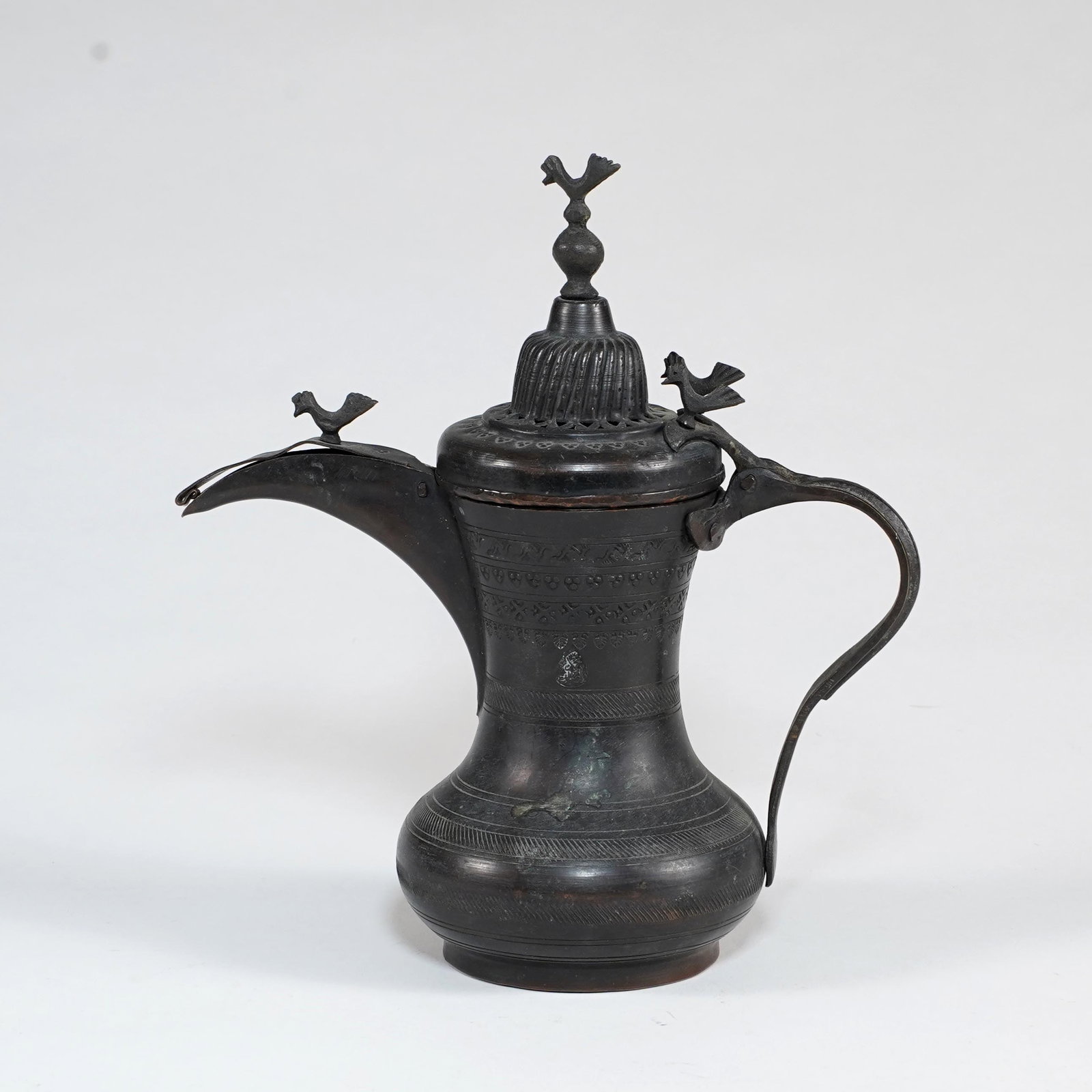 Middle Eastern Copper / Bronze Coffee Pot, Dallah (1 of 5)