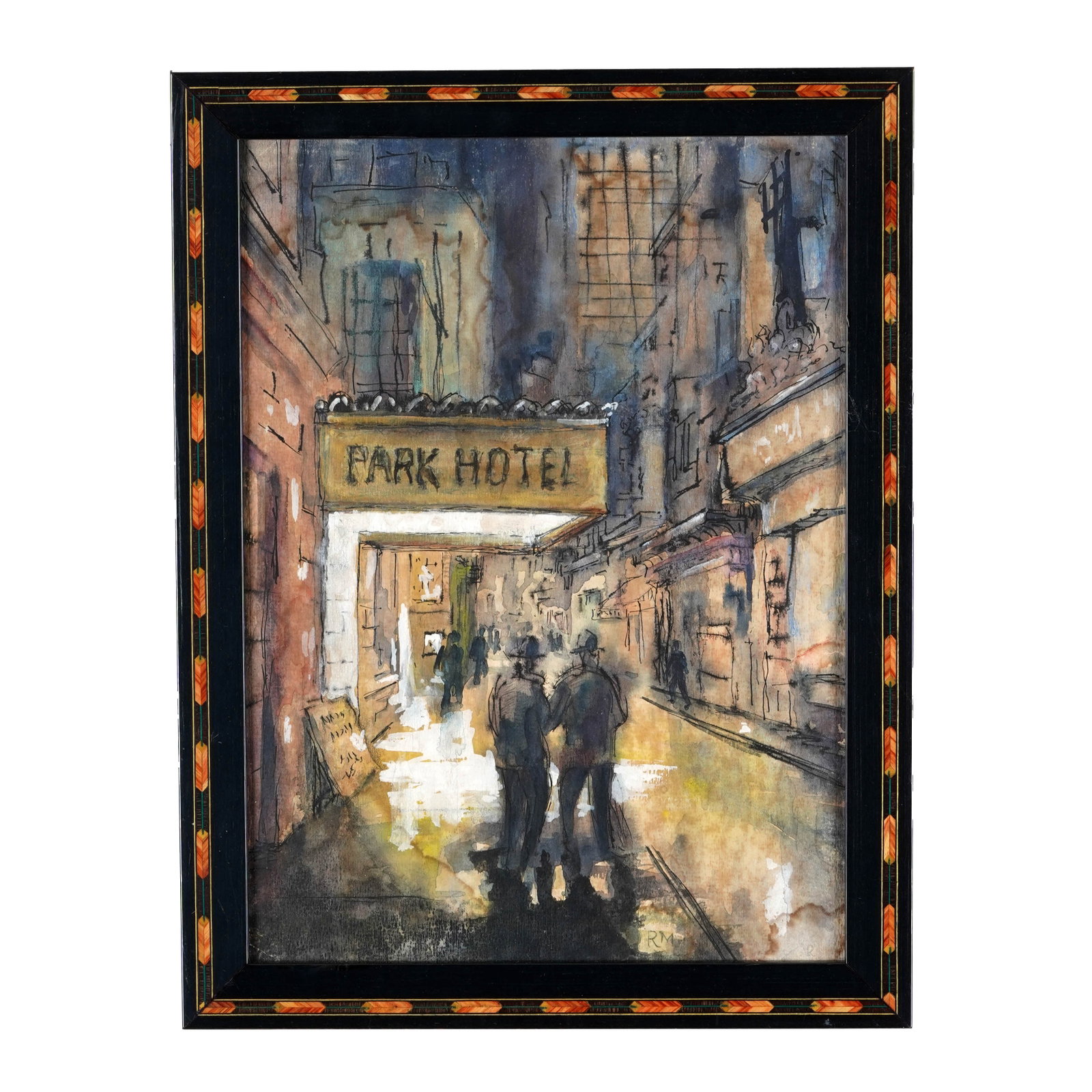 Framed Urban Street Scene, “Park Hotel" (1 of 3)
